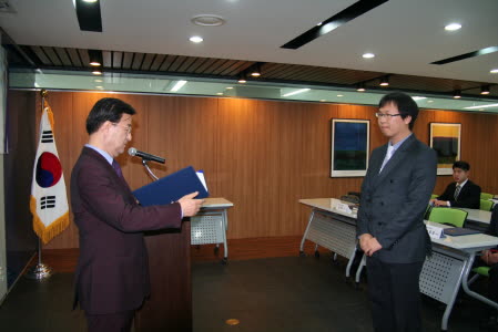 (주)한국에스웨이 모범사원 표창 및 임명장 수여식